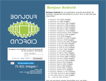Tablet Screenshot of bonjour-android.net